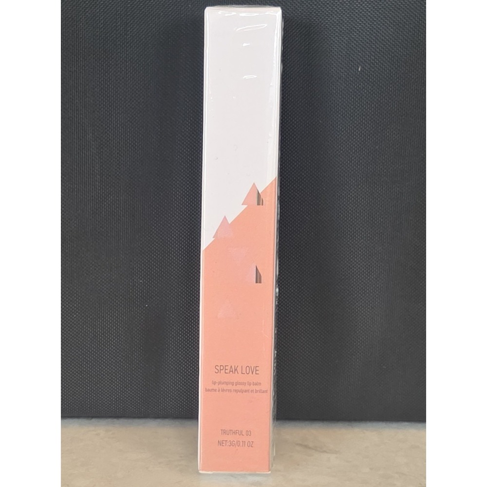 SPEAK LOVE Truthful 03 Lip-Plumping Glossy Lip Balm 0.11oz NEW *Sealed*